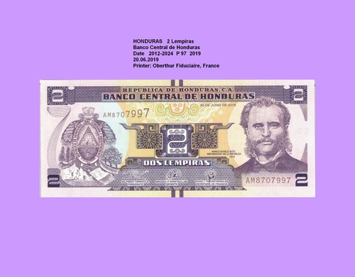 Honduras lempiras 2019 - honduras,